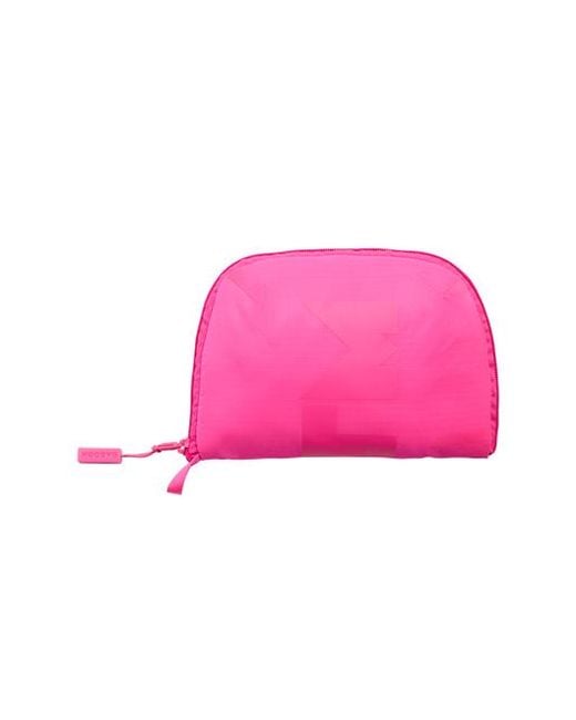 BABOON TO THE MOON Pink Packable Backpack