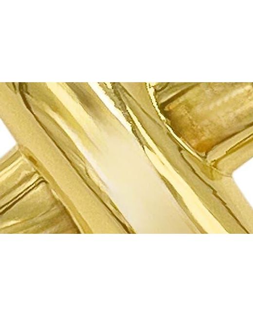 st. Moran Yellow X Statement Earrings