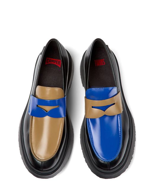 Camper Twins Mismatched Penny Loafer in Blue for Men Lyst