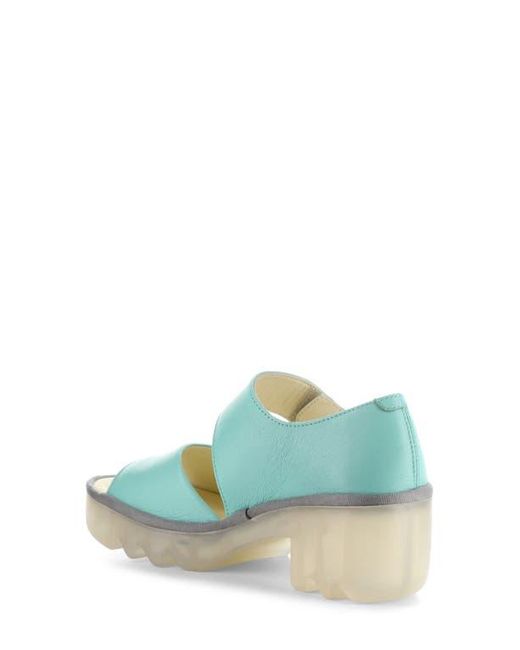Fly London Blue Taar Platform Sandal