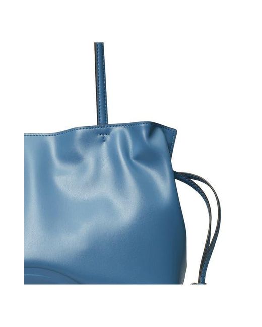 Tory Burch Blue Small Ella Natuura Drawstring Tote