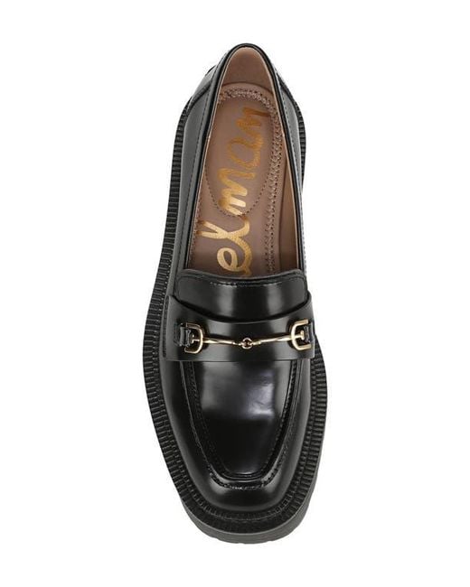 Sam Edelman Black Leah Platform Loafer