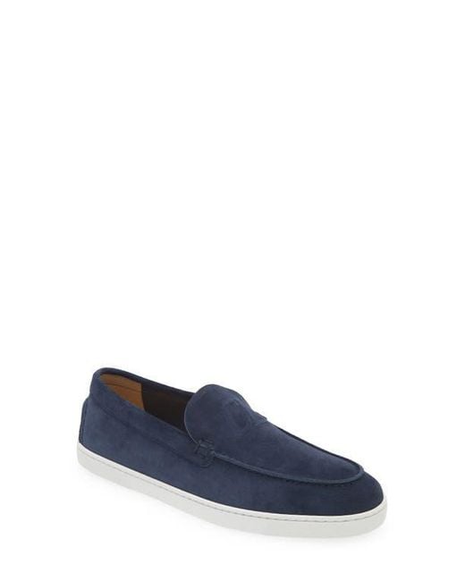 Christian Louboutin Blue Varsiboat Slip-On Sneaker for men