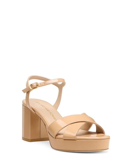 Stuart Weitzman Metallic Dayna Platform 80 Sandal
