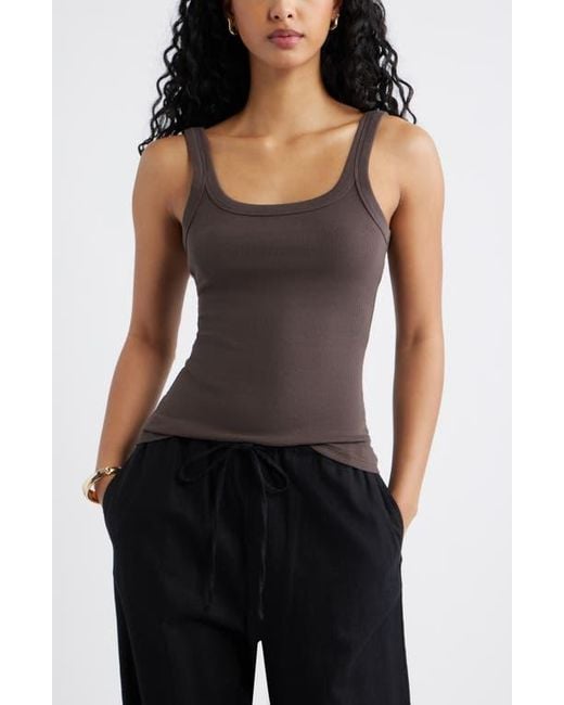 Open Edit Brown Rib Tank