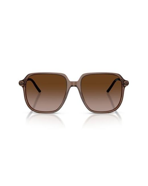 Moncler Brown 54Mm Pilot Sunglasses for men