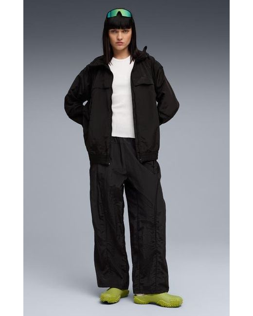 PUMA Black Clrt Hooded Ripstop Jacket for men