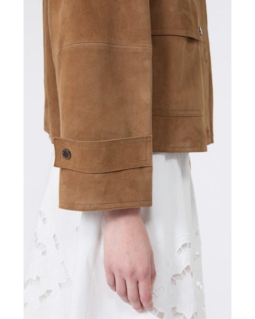 Weekend by Maxmara Brown Abito Suede Jacket