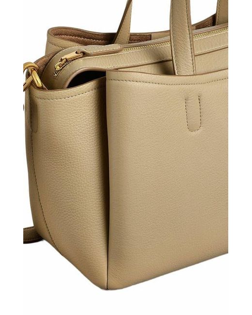Radley Natural Bathurst Mews Ziptop Satchel Bag