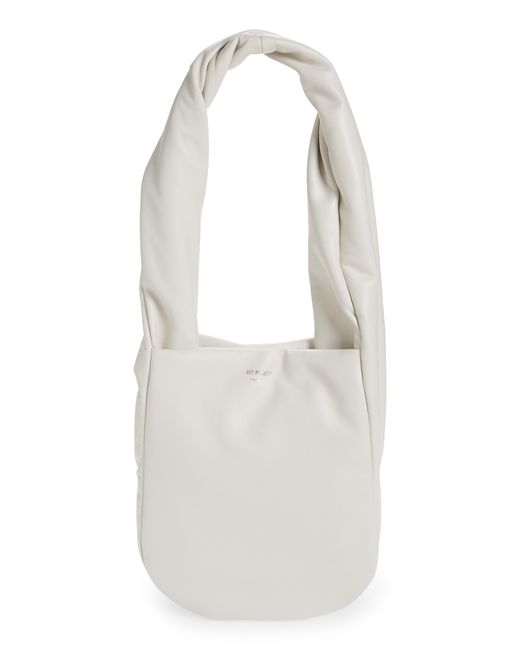 REE PROJECTS White Medium Helene Soft Twist Leather Shoulder Bag