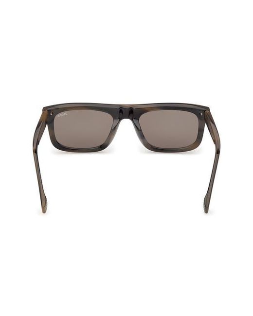 Zegna Multicolor 55Mm Rectangular Sunglasses for men