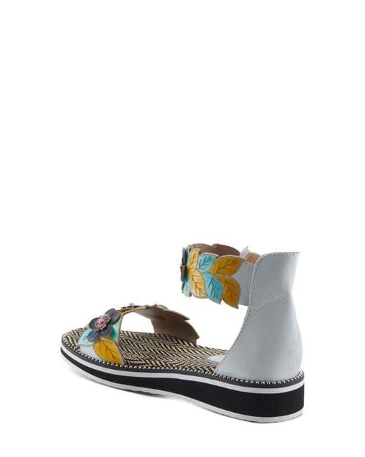 Spring Step Blue Cruzer Ankle Strap Sandal