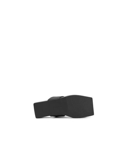 United Nude Black Loop Toe Lo Sandals