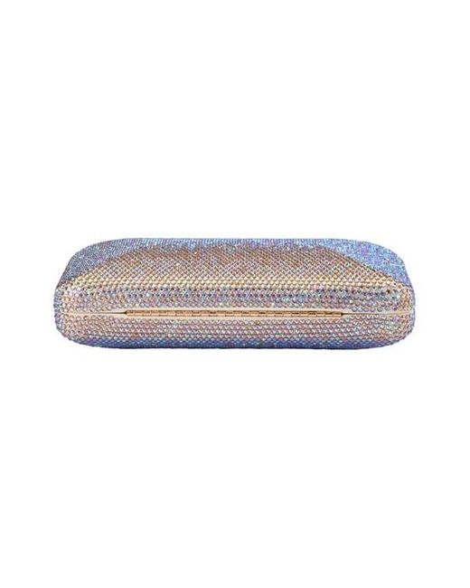 Olga Berg Purple Edith Iridescent Frame Clutch