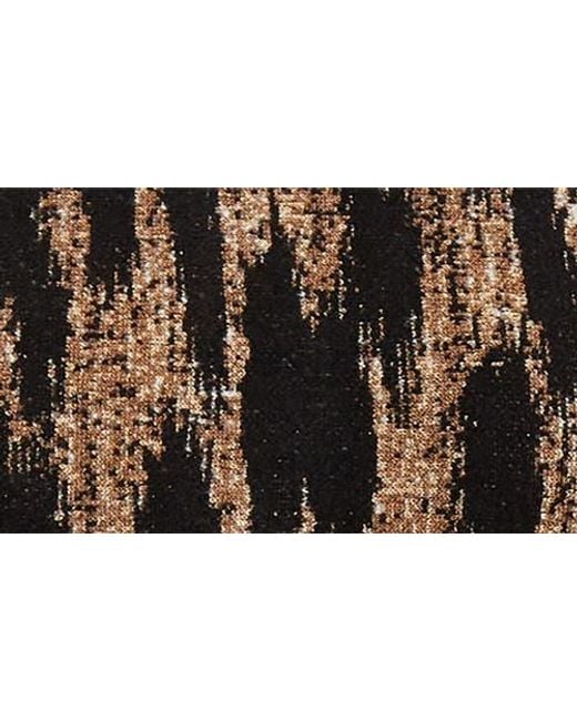 Balmain Multicolor Leopard Jacquard Fit & Flare Minidress