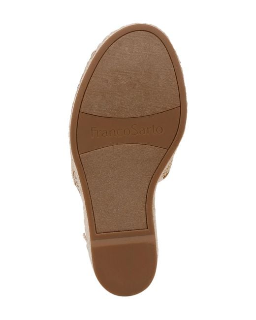 Sarto Brown Sierra Platform Wedge Espadrille