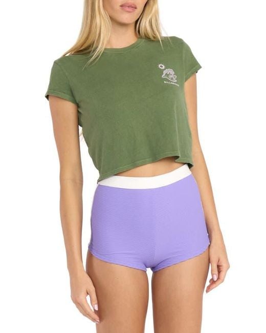 Billabong Green Ocean's Greatest Cotton Graphic Baby Tee