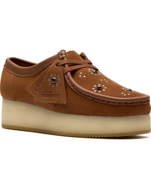 Clarks Brown Wallacraft Bee Platform Driving Shoe