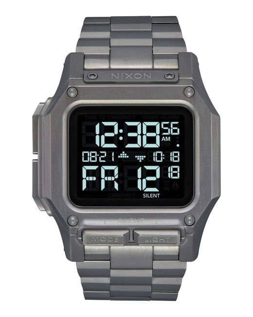 Nixon Black Regulus Digital Bracelet Watch for men