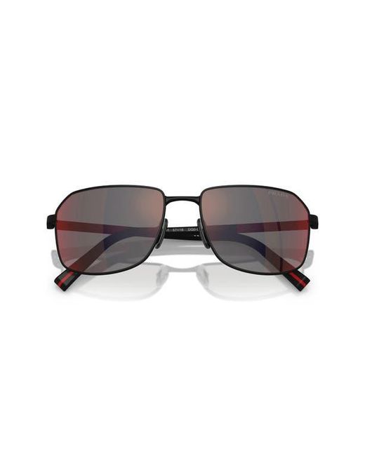 Prada Linea Rossa Multicolor 57Mm Rectangular Sunglasses for men