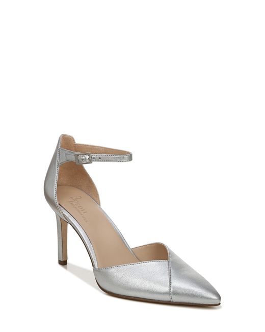 27 EDIT Naturalizer Ayla Ankle Strap Pointed Toe Pump in White | Lyst