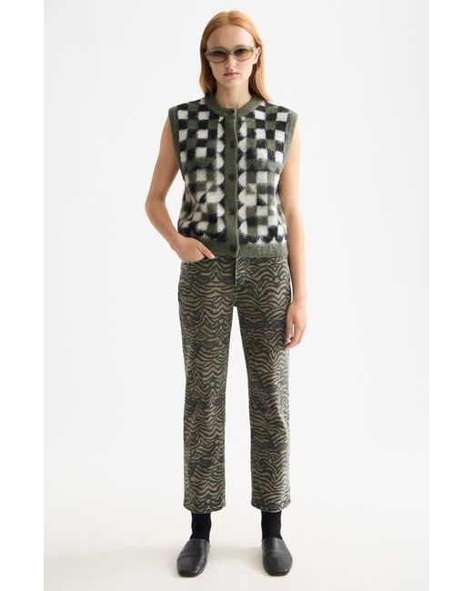 Scotch & Soda Multicolor Fuzzy Jacquard Sweater Vest