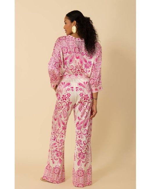 Hale Bob Pink Frankie Charmeuse Pant