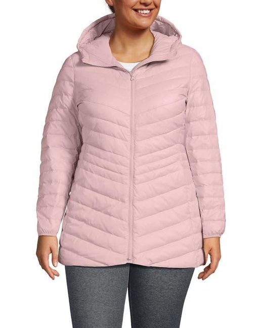 Lands' End Pink Ultralight Packable Down Jacket