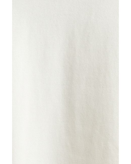 Courreges White Twist Long Sleeve Piqué Polo Minidress