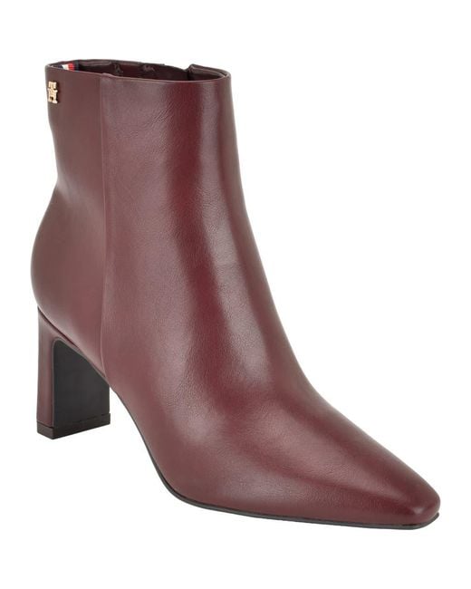 Tommy Hilfiger Purple Eddey Bootie