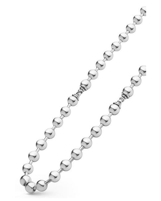 Lagos White Sterling Anthem 5Mm Ball Chain Necklace
