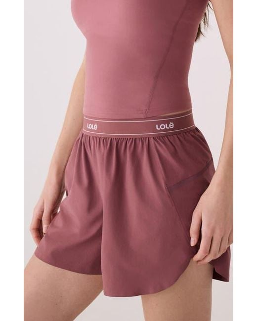 Lolë Pink Sofia Active Shorts