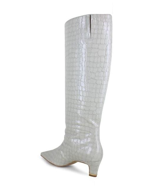 Kenneth Cole White Rubia Pointed Toe Boot