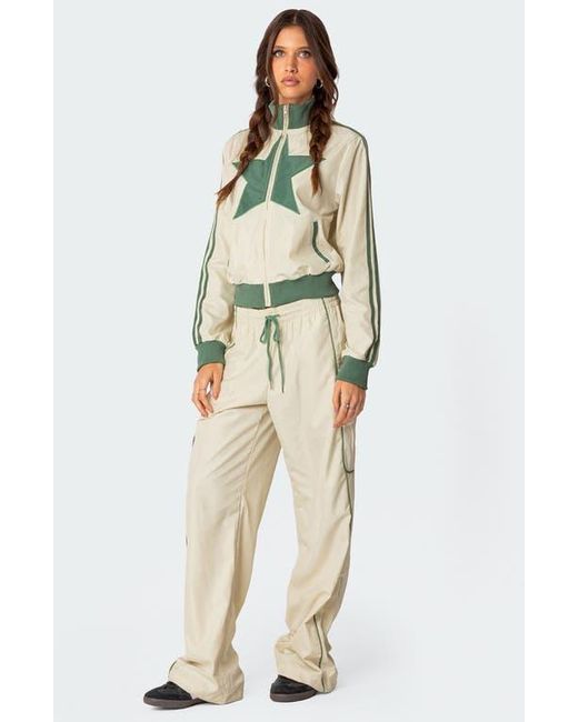 Edikted Green Superstar Track Jacket