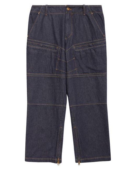 Moncler Genius Blue X Mercedes-Benz By Nigo Zip Hem Cargo Jeans for men
