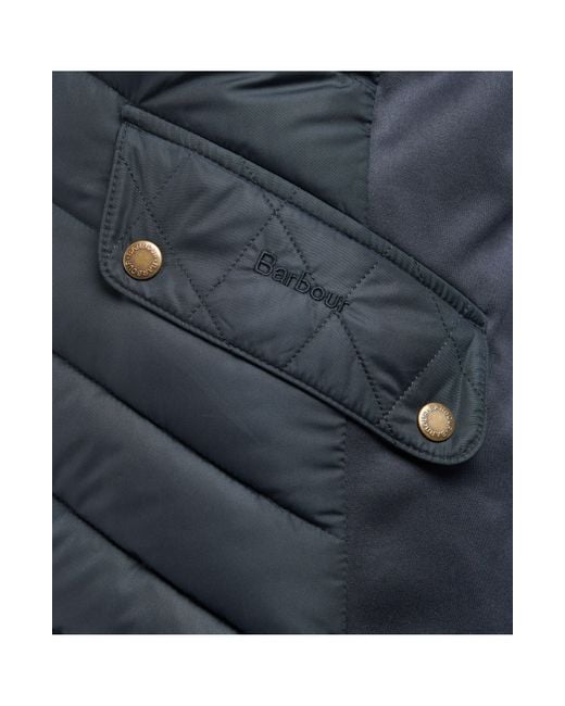 Barbour Blue Stretch Cavalry Quilted Jacket