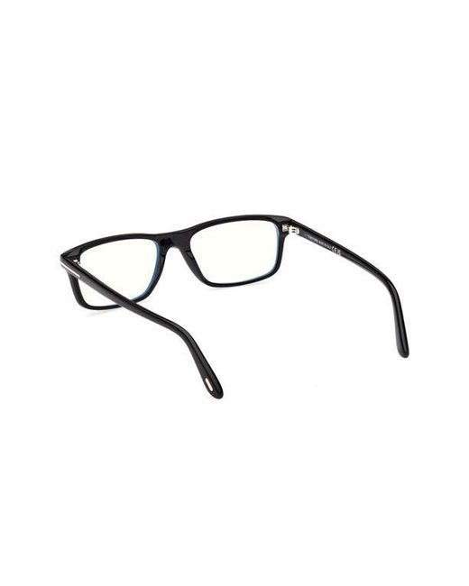 Tom Ford Brown 53Mm Rectangular Light Blocking Glasses for men