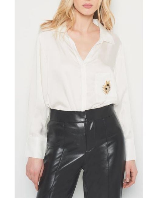 AS by DF White Corazon Blouse