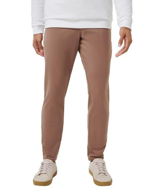 Travis Mathew Gray Stretchknit Drawstring Pants for men