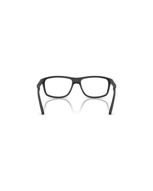 Arnette Black 57Mm Rectangle Optical Glasses for men