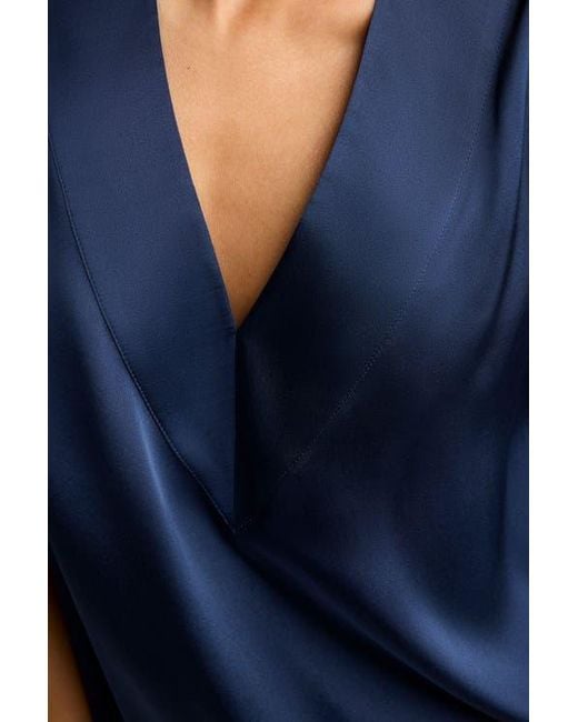 Negative Underwear Blue Eclipse Washable Silk V-Top