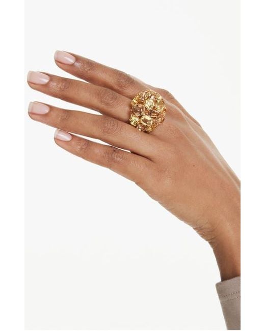 Swarovski Metallic Gema Cocktail Ring
