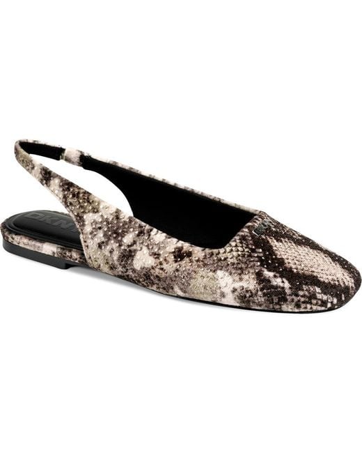 DKNY Black Darrow Slingback Flat