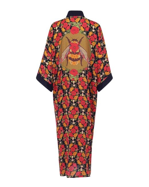 Henelle Red Duster Robe
