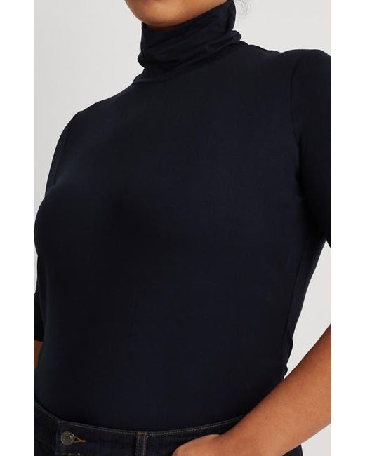 Ralph Lauren Black Scrunch Neck Top