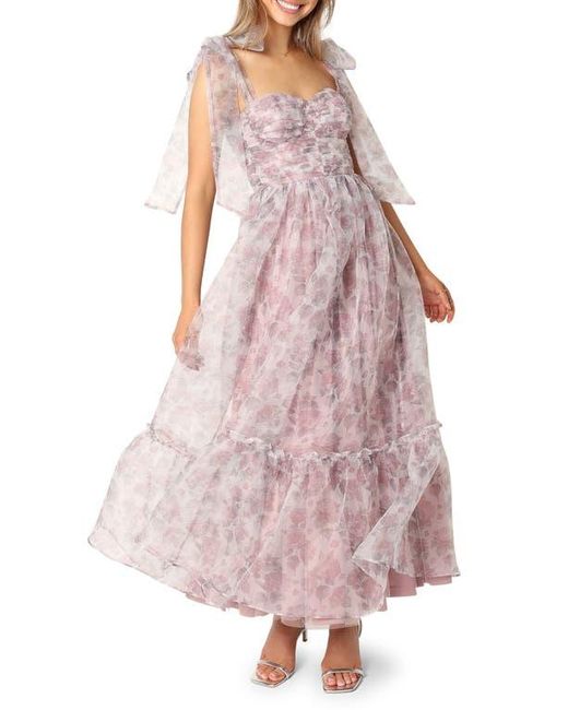 Petal & Pup Pink Floret Bow Strap Midi Sundress