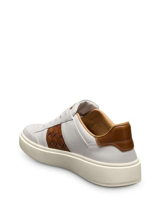 Allen Edmonds White Oliver Woven Panel Sneaker for men