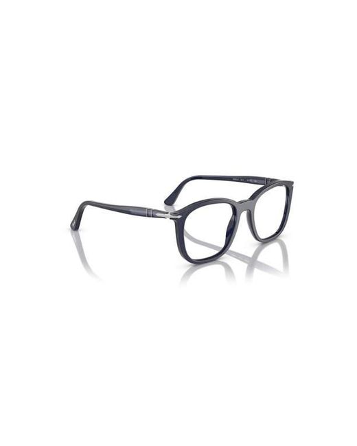 Persol Blue 50Mm Rectangle Optical Glasses