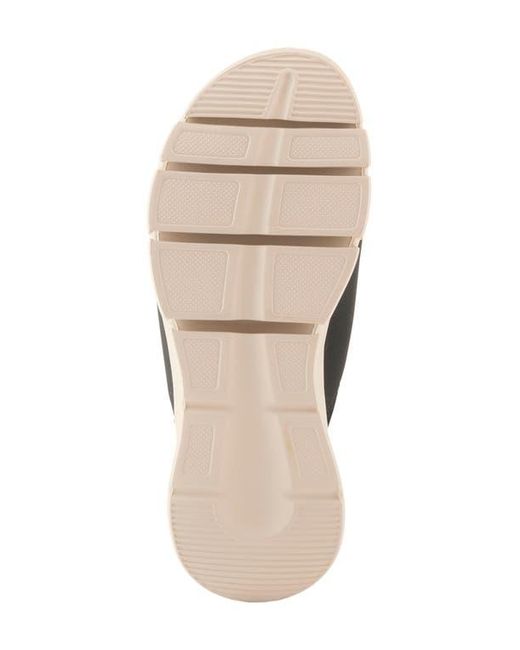 Flexus by Spring Step Black Haley Platform Wedge Slide Sandal