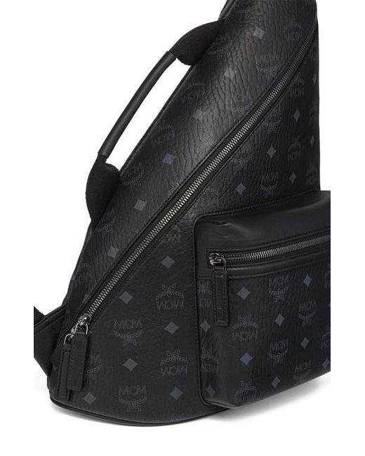 MCM Black Medium Aren Sling for men